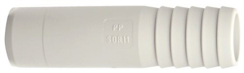 101748 GF PP-H Schlauch Adapter D20 D20 PN10 Muffen Schweissstutzen