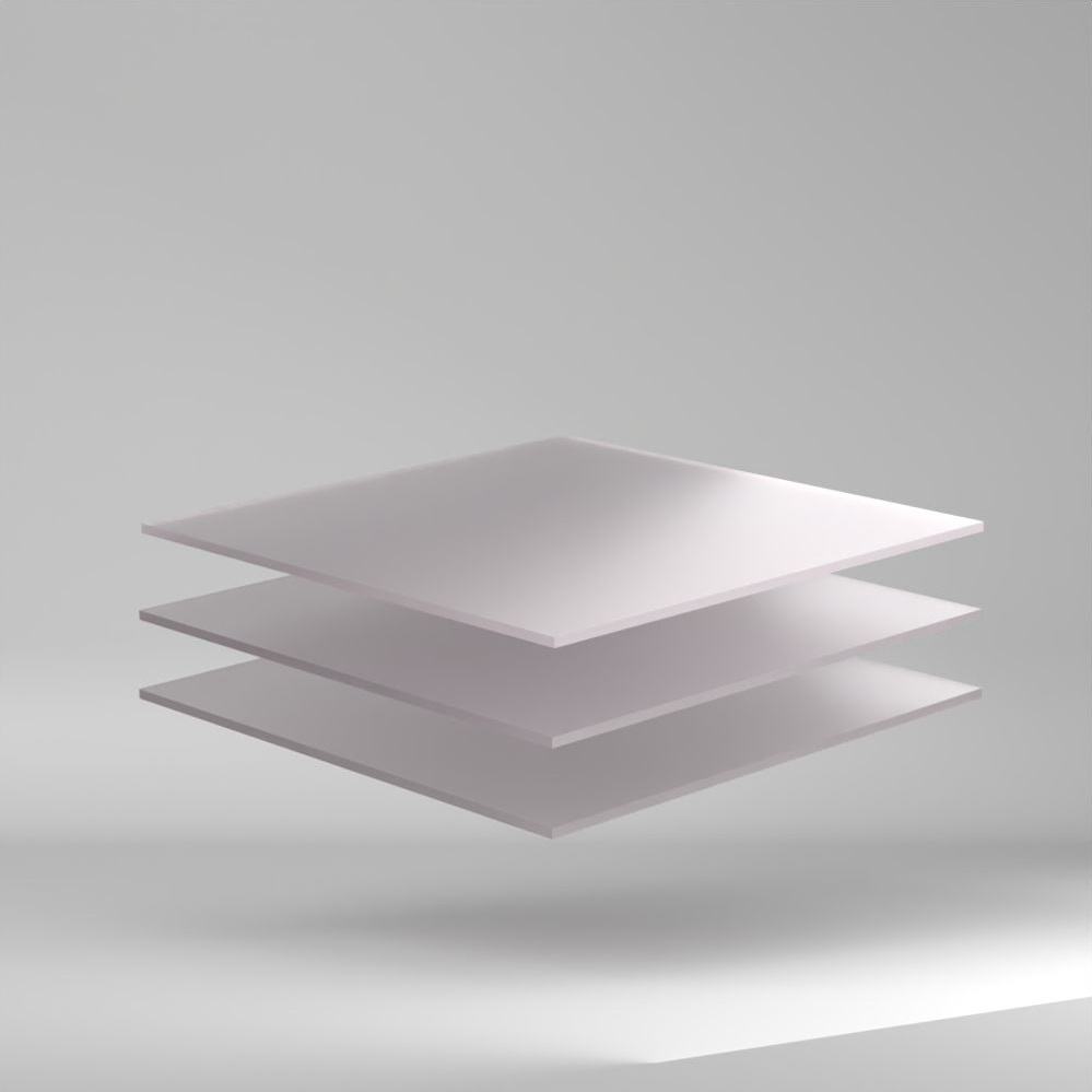 CRYLON Soft Tone PMMA Platte Weiss 3050x2050x5mm ✔ Beidseitig mattierte Oberfläche