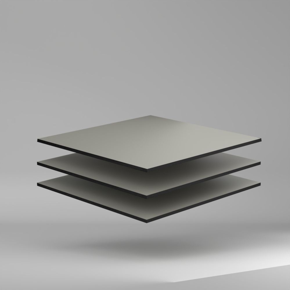 Max Compact Exterior F Colour HPL Platte NT/NT Medium Grey 4100 x 8 mm Kratz- und stoßfest