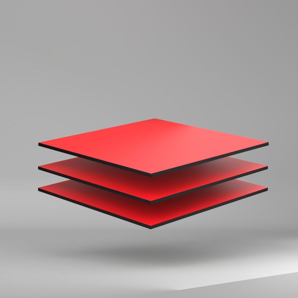 Max Compact Exterior F Colour HPL Platte NT/NT Mars Red 4100 x 8 mm Kratz- und stoßfest