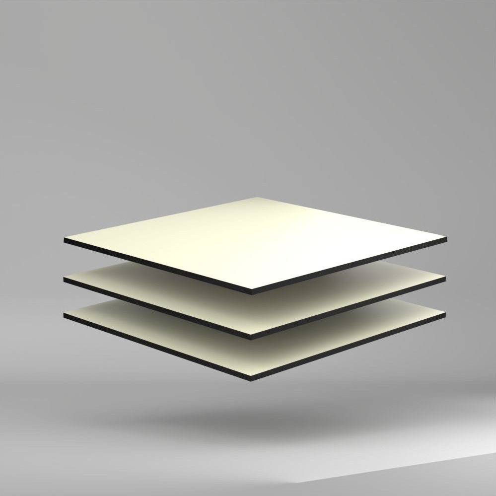 Trespa Meteon Uni Colours HPL Platte Pure White 4270 x 8 mm Kratz- und stoßfest