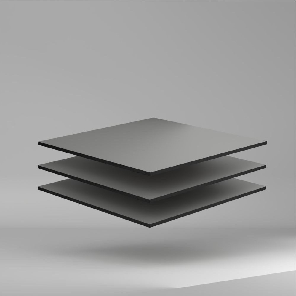 Max Compact Exterior F Colour HPL Platte NT/NT Dark Grey 2800 x 8 mm Kratz- und stoßfest