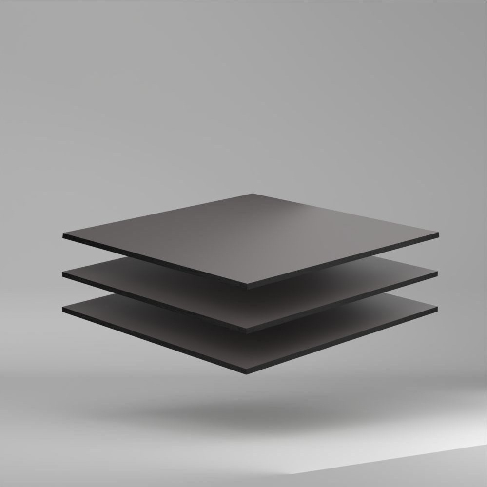 Max Compact Exterior F Colour HPL Platte NT/NT Charcoal 2800 x 8 mm Kratz- und stoßfest