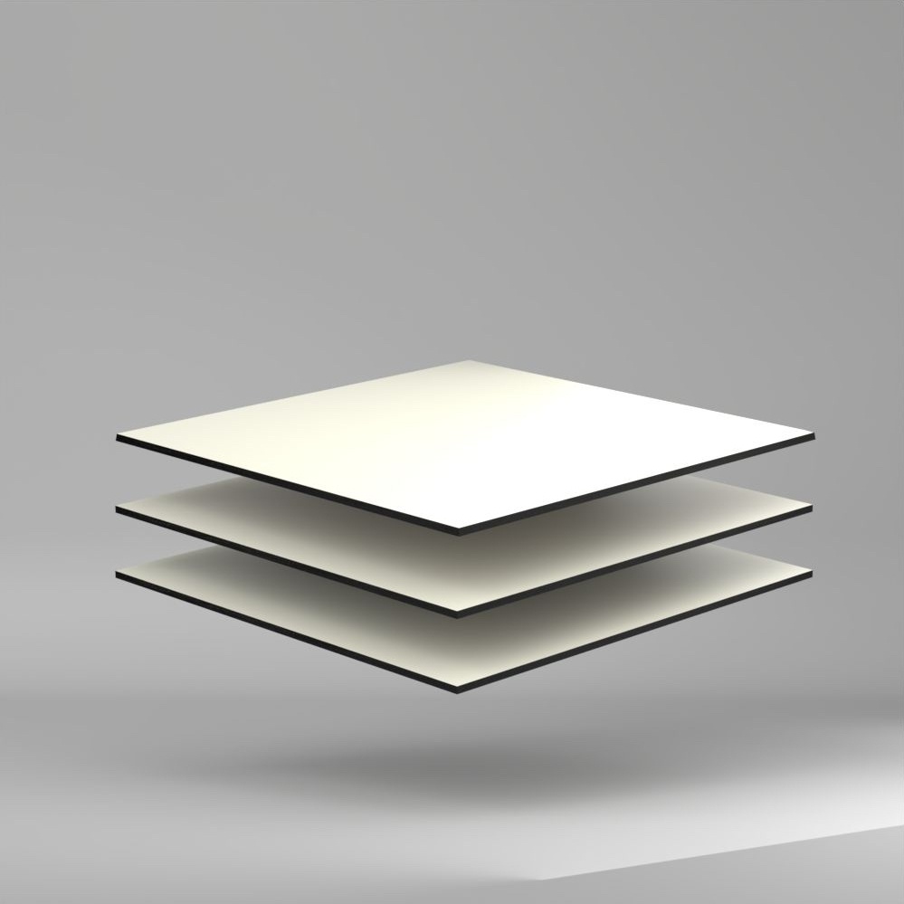 Trespa Meteon Uni Colours HPL Platte White 3650 x 6 mm Kratz- und stoßfest