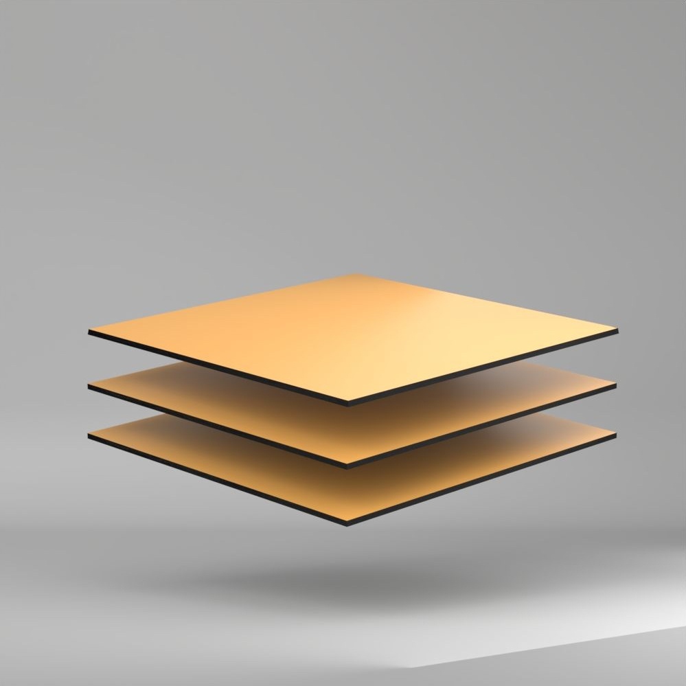 Trespa Meteon Uni Colours HPL Platte Sun Yellow 3050 x 6 mm Kratz- und stoßfest