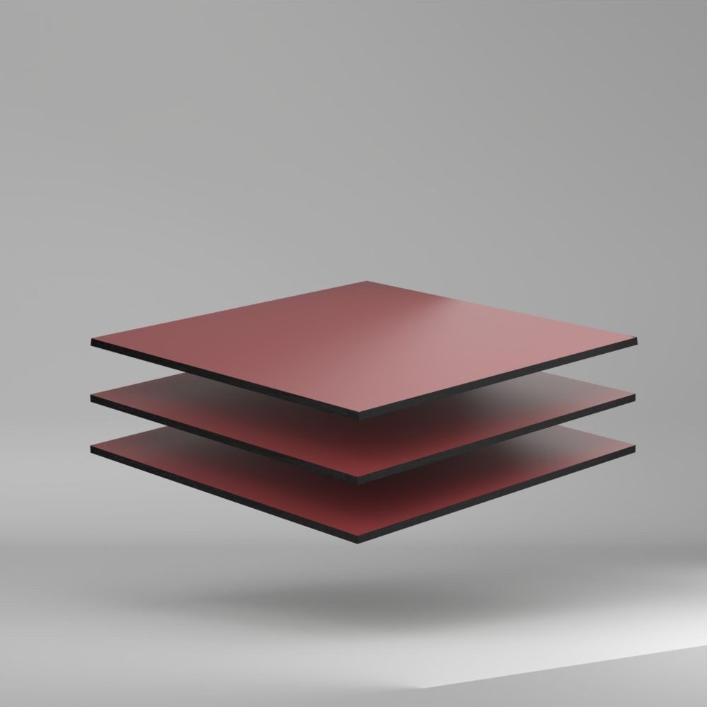 Trespa Meteon Uni Colours HPL Platte English Red 3050 x 8 mm Kratz- und stoßfest