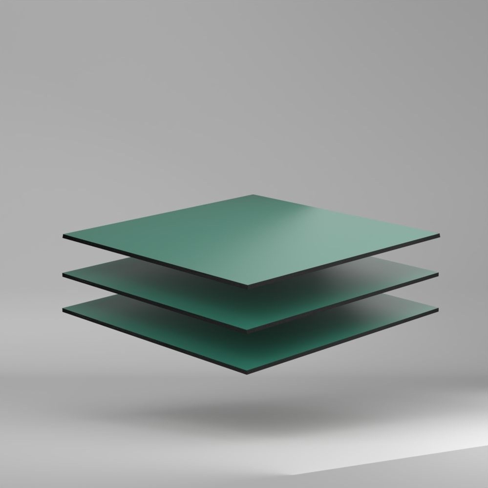 Trespa Meteon Uni Colours HPL Platte Mid Green 3050 x 6 mm Kratz- und stoßfest