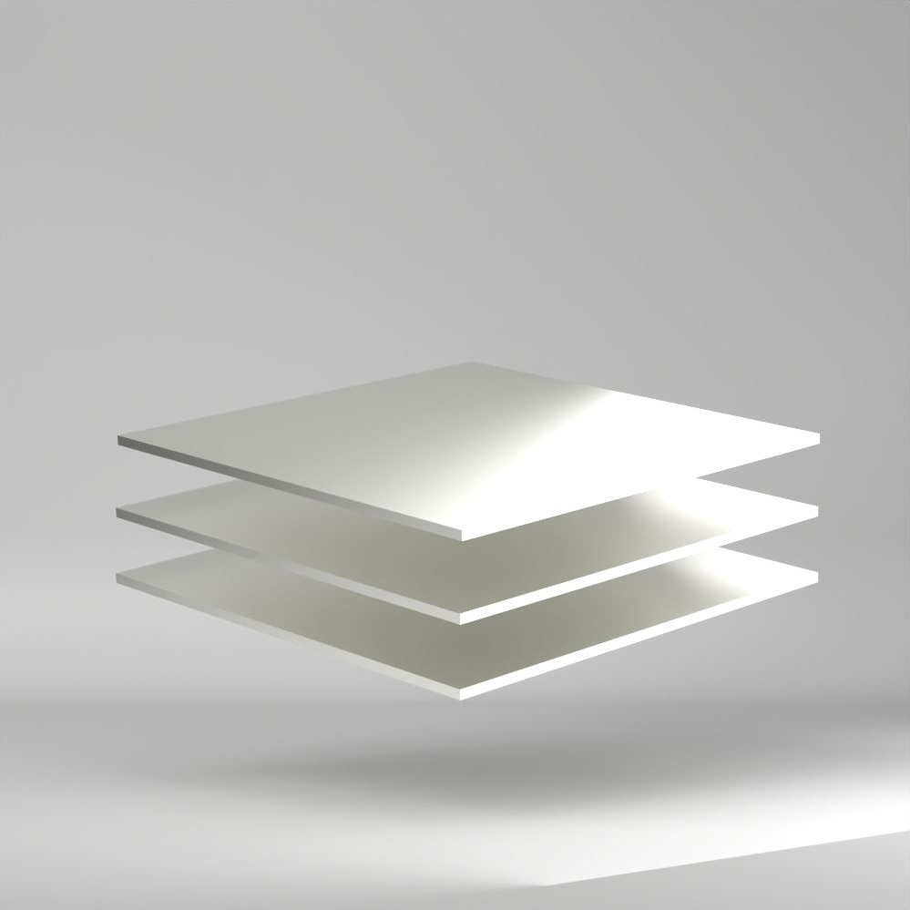 Vikureen PS Platte Weiss 2000x1000x6mm ✔ Geringes Gewicht