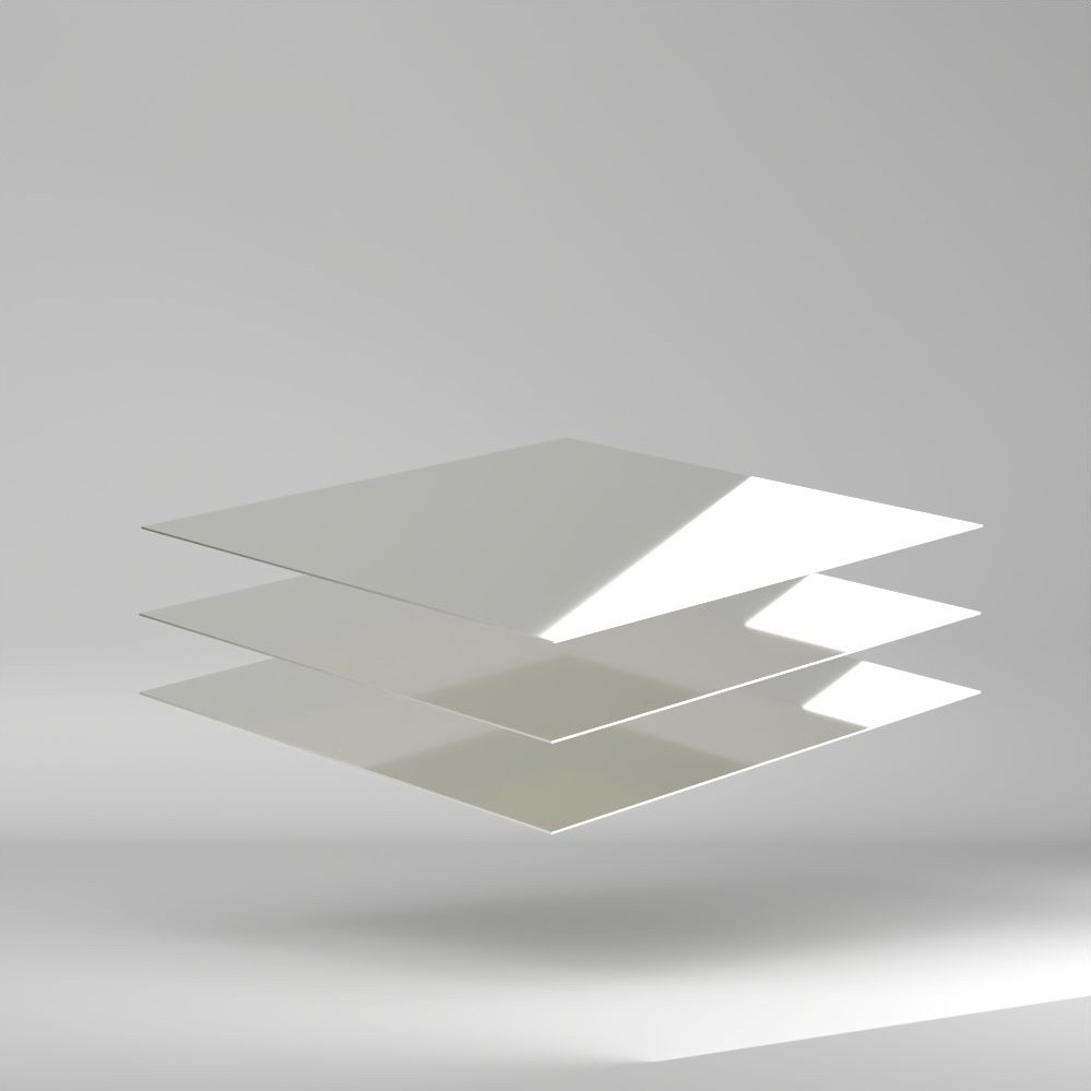 KömaDur D Hart PVC Platte Weiss 2000x1000x1mm ✔ Erhöht schlagzäh