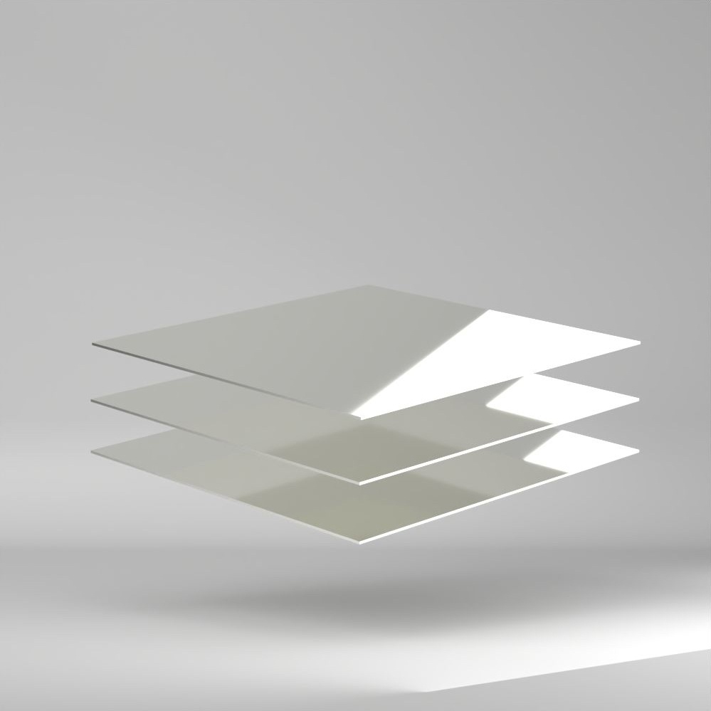 KömaDur D Hart PVC Platte Weiss 2000x1000x2mm ✔ Erhöht schlagzäh