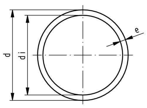 214663 Deka PE100 Rohr Schwarz 5000mm