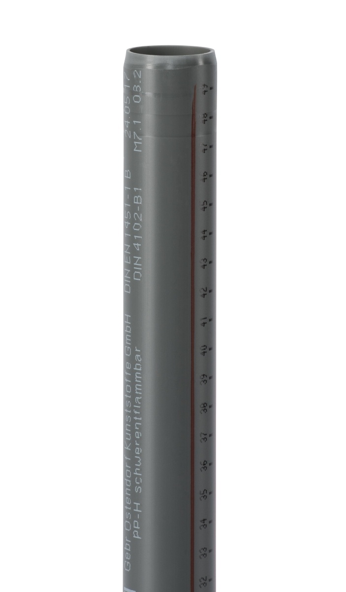 215142 HTsafe GL PPs Rohr ohne Muffe Abfluss 5000mm
