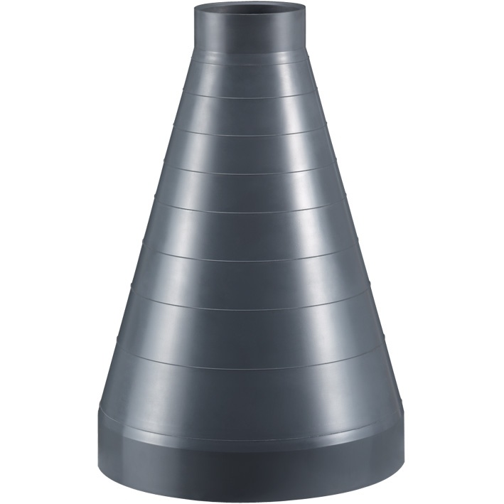 222014 Beck PVC-U Reduktion RAL7011 D110 D90 Muffe