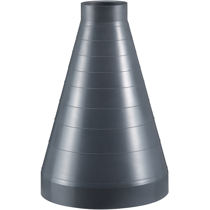 222015 Beck PVC-U Reduktion RAL7011 D125 D110 Muffe