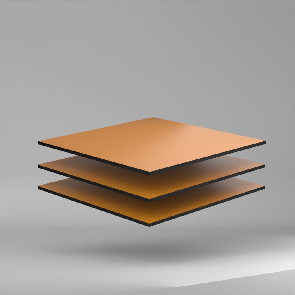Trespa Meteon Uni Colours HPL Platte Ochre 4270 x 8 mm Kratz- und stoßfest