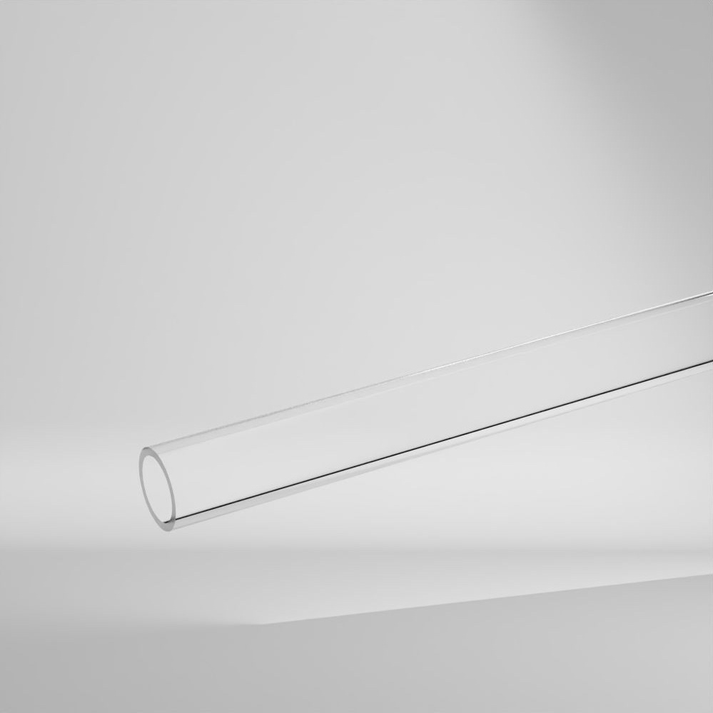 PMMA Hohlstab Klar 2000x20x16mm ✔️ Sehr hohe Härte und Steifigkeit