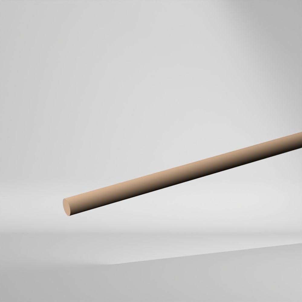 TECAPEEK PEEK 30GF Vollstab Natur 1000x20mm ✔️ Verbesserte Zähigkeit