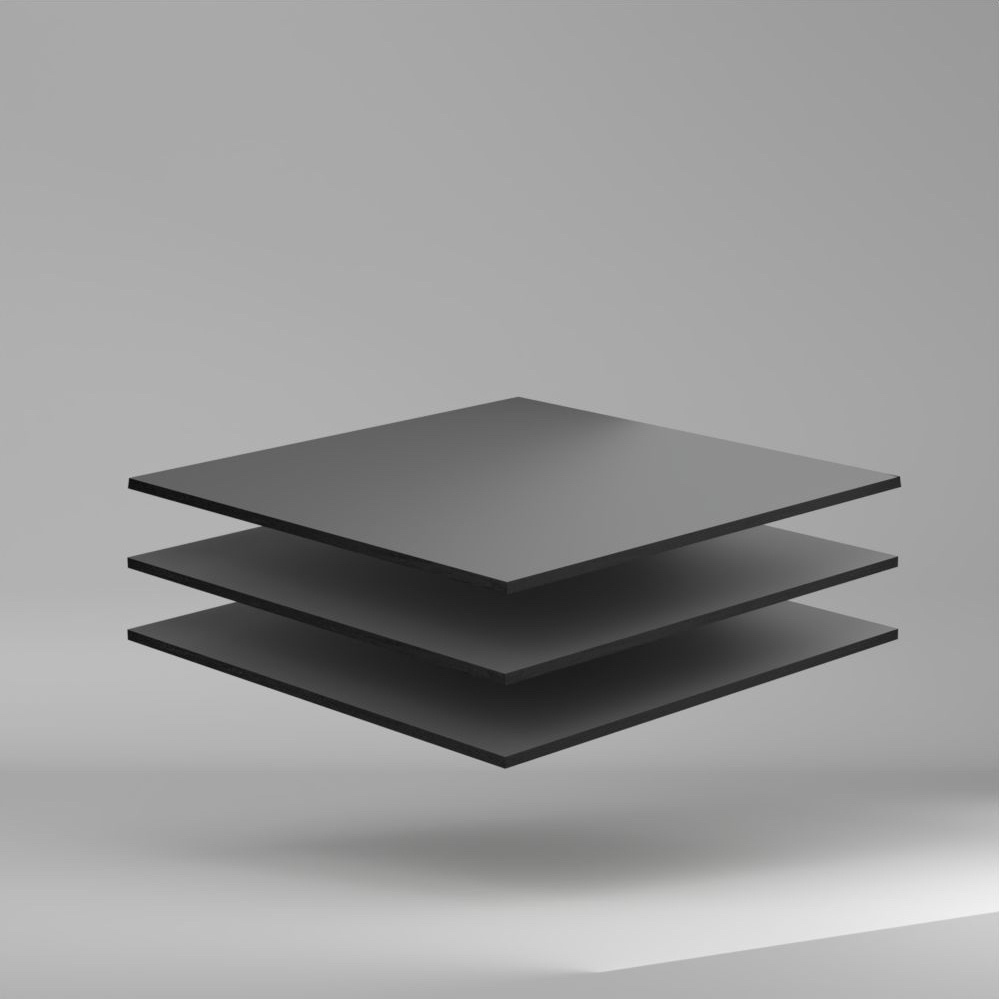 Max Compact Exterior F Colour HPL Platte NT/NT Carbon Grey 2800 x 8 mm Kratz- und stoßfest