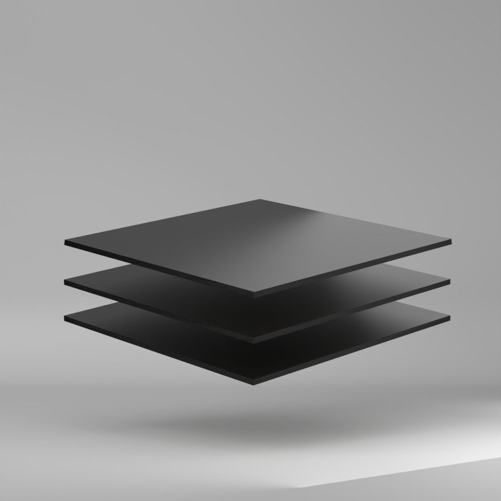 Trespa Meteon Uni Colours HPL Platte Black 4270 x 8 mm Kratz- und stoßfest