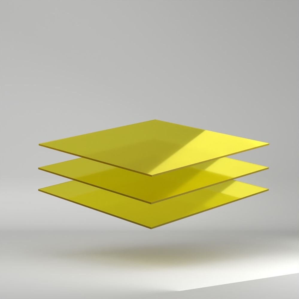 Setacryl PMMA Platte Fluo Grün 3050x2030x3mm ✔ Beiseitig glänzende Oberfläche