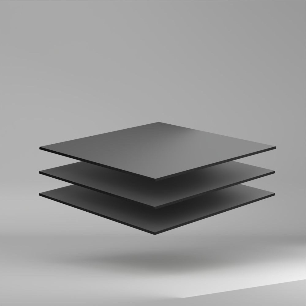 Max Compact Exterior F Colour HPL Platte NT/NT Carbon Grey 2800 x 6 mm Kratz- und stoßfest