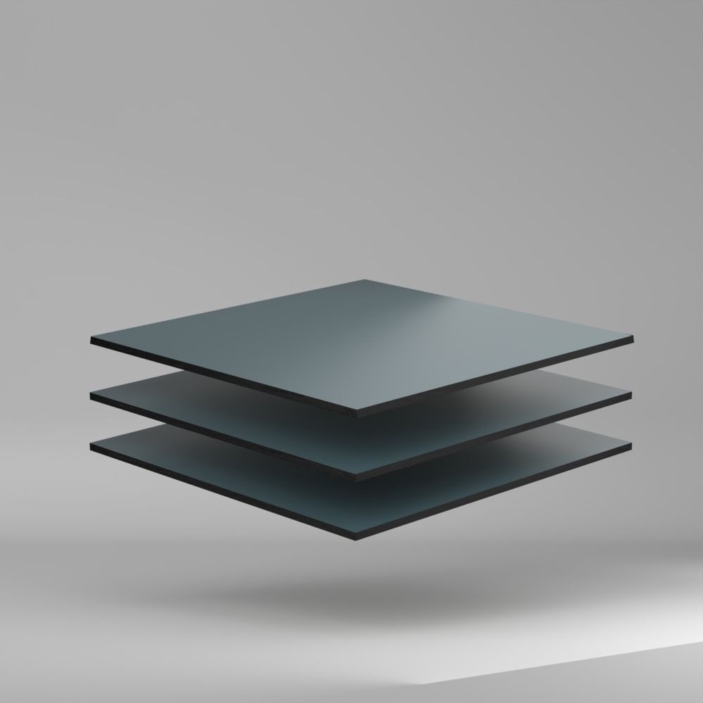 Trespa Meteon Uni Colours FR HPL Platte Steel Grey 3050 x 8 mm Kratz- und stoßfest
