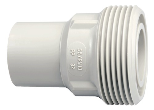 416622 GF PP Einschraubteil D20 PN16 O-Ring