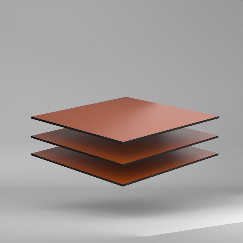 Trespa Meteon Uni Colours HPL Platte satin/sation Rusty Red 4270 x 6 mm Kratz- und stoßfest
