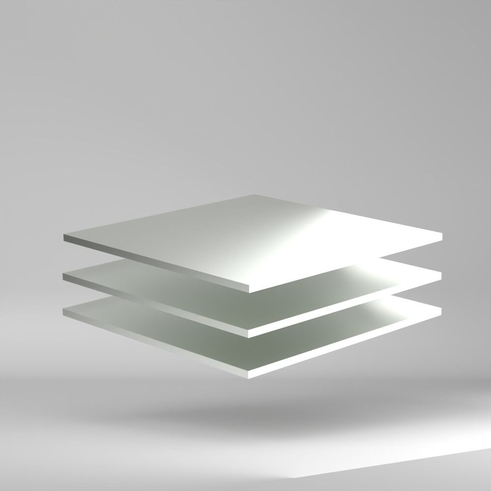 PS Platte Weiss 2000x1000x8mm ✔ Geringes Gewicht
