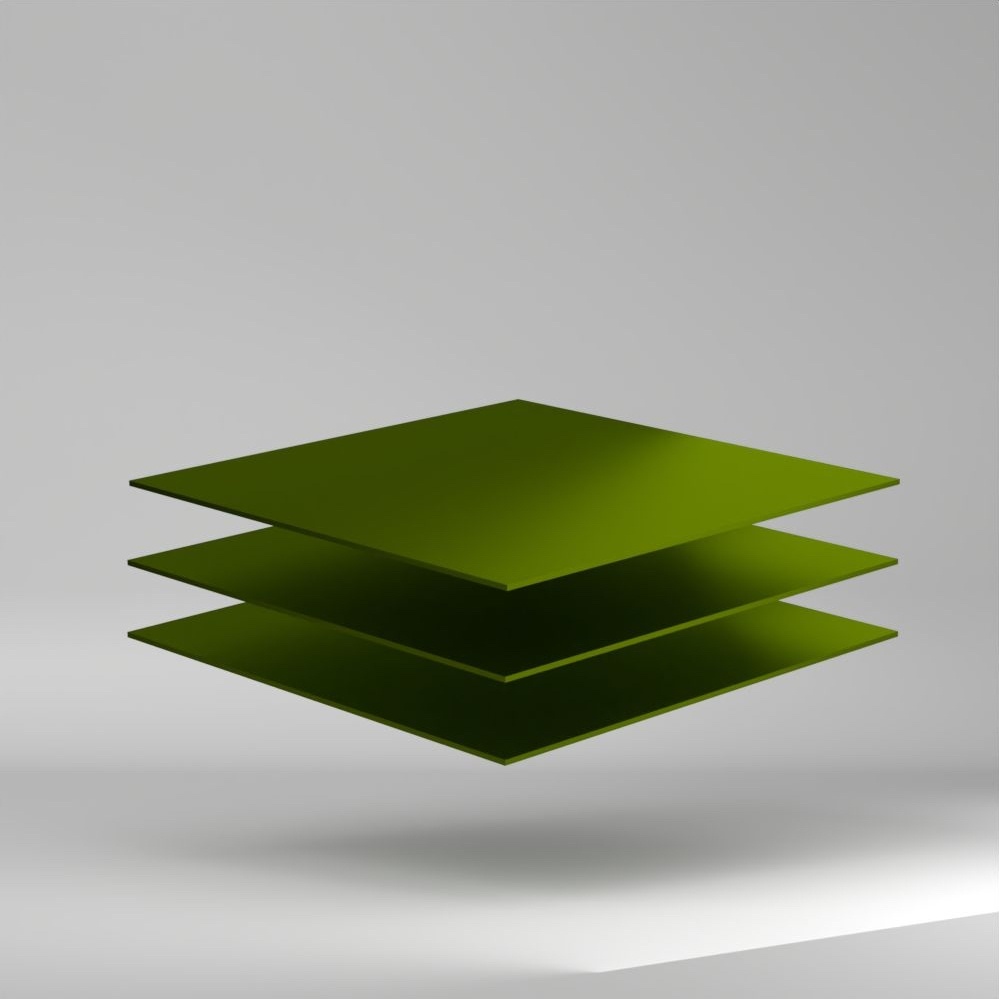 Satinglas PMMA Platte Lime 3050x2030x3mm ✔ Beiseitig satinierte Oberfläche