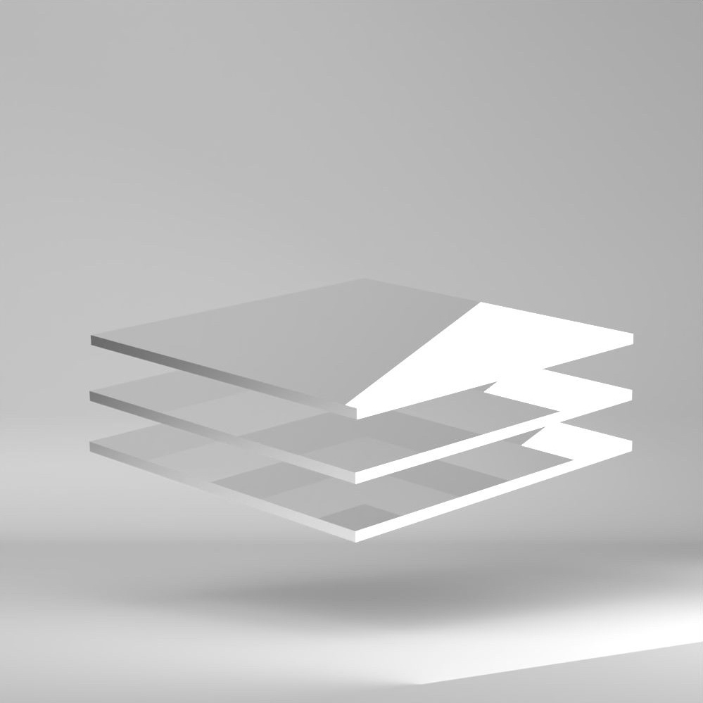 Setacryl PMMA Platte Weiss 3020x2020x8mm ✔ 100% recycelt und recycelbar