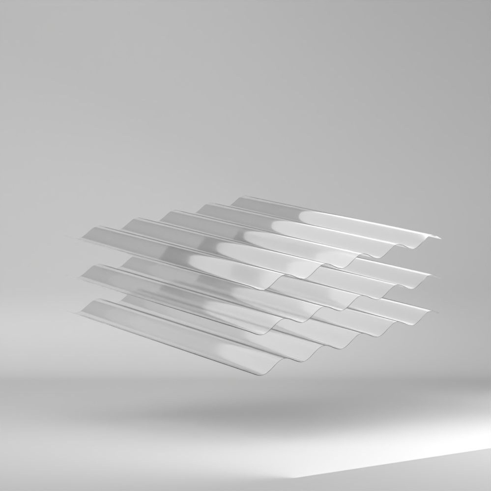 HIGHLUX PMMA Wellplatte Sinus 177/51 klar Glatt 2500x920x3mm ✔️ Höchst witterungs- und altersbeständig