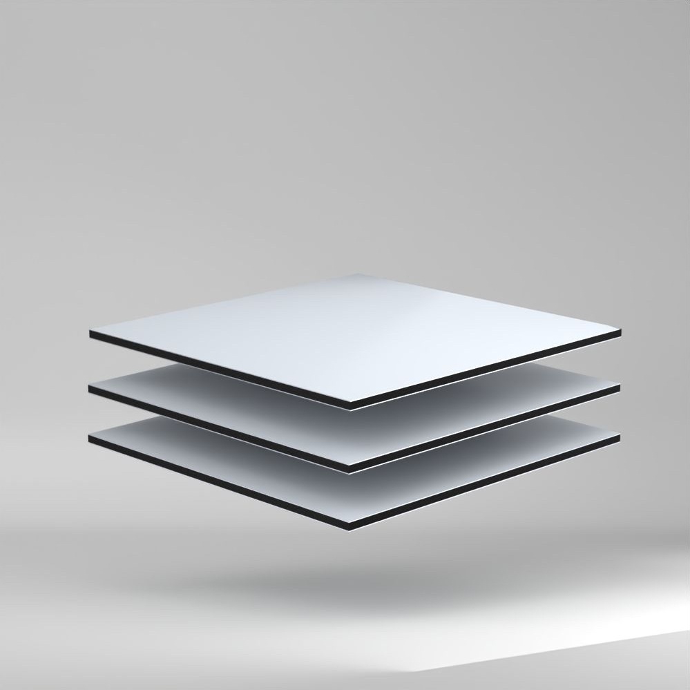 etalbond D3 Alu Verbundplatte Silber Metallic 3050x1500x4mm ✔️ Leichtgewicht bei hoher Biegefestigkeit und Formstabilität