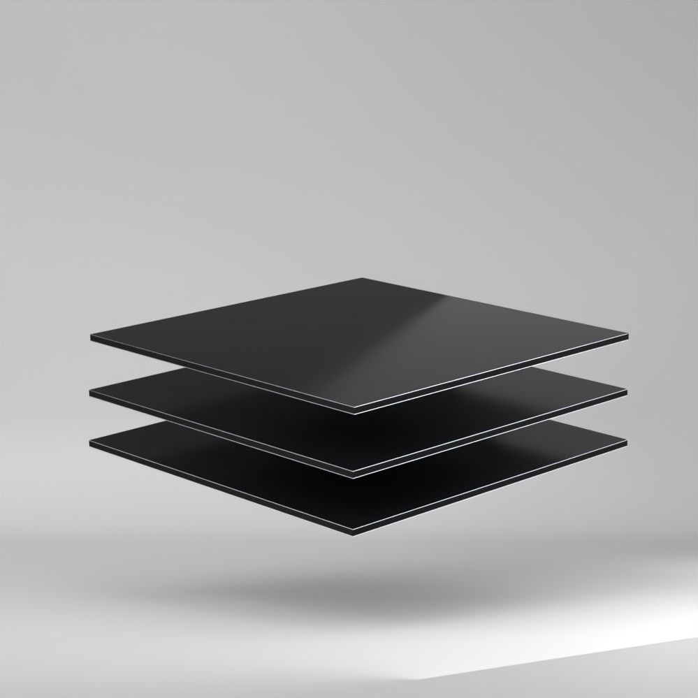 etalbond D2 Alu Verbundplatte Tiefschwarz 3050x1500x3mm ✔️ Leichtgewicht bei hoher Biegefestigkeit und Formstabilität