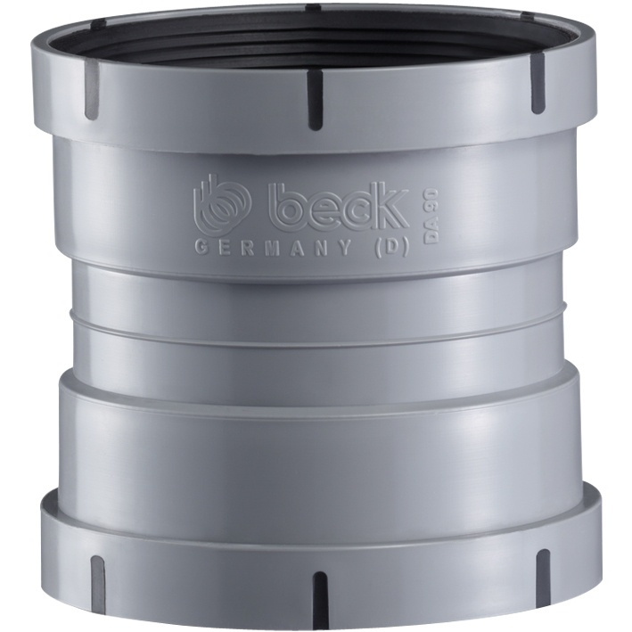 440268 Beck PPs Doppelmuffe RAL7037 D75