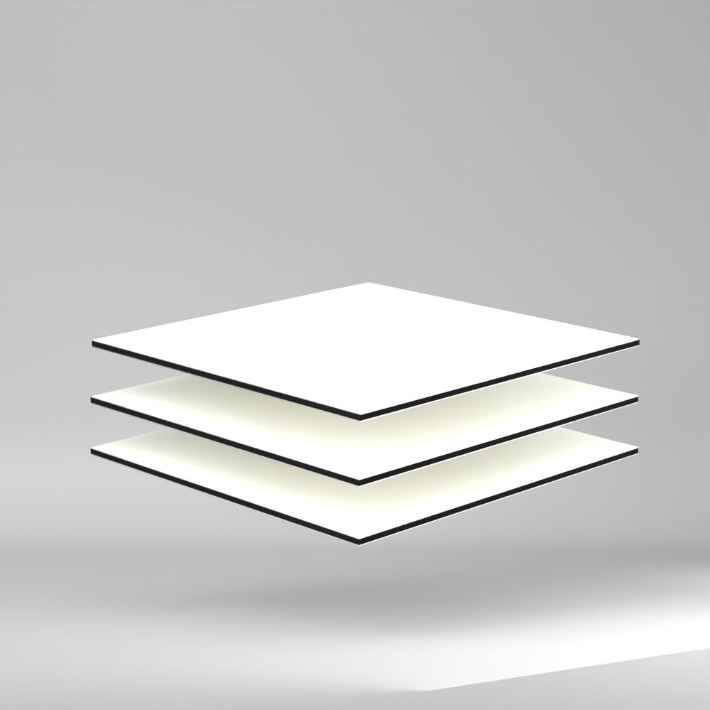 etalbond D3 Alu Verbundplatte Snow White 3050x1000x3mm ✔️ Leichtgewicht bei hoher Biegefestigkeit und Formstabilität