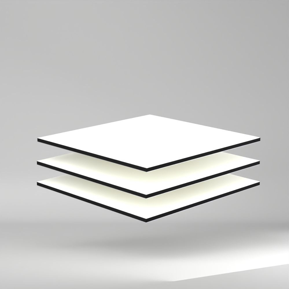 etalbond D2 Alu Verbundplatte Snow White 3050x1500x4mm ✔️ Leichtgewicht bei hoher Biegefestigkeit und Formstabilität