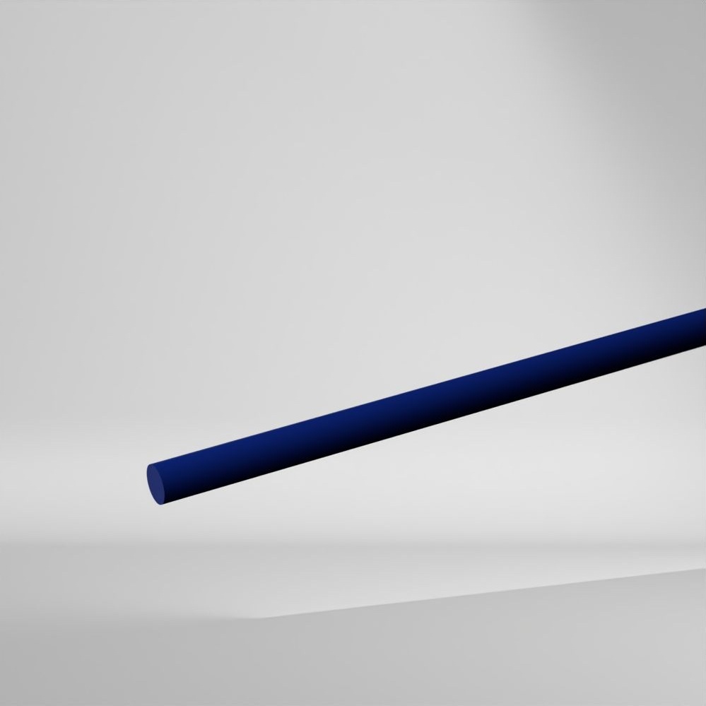 Sustarin POM C FG Vollstab Blau 3000x20mm ✔️ Chemikalienbeständigkeit