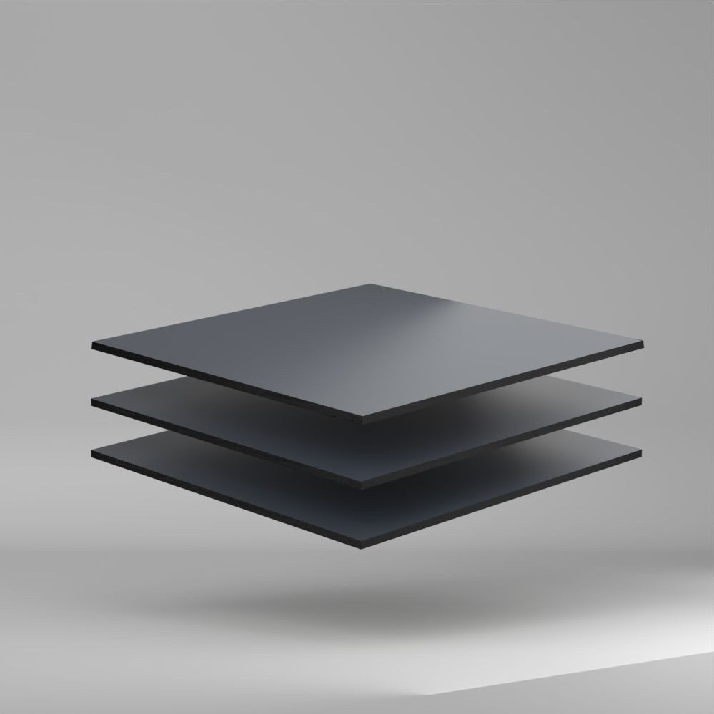 Trespa Meteon Uni Colours HPL Platte satin/satin Charcoal Grey 3050 x 8 mm Kratz- und stoßfest