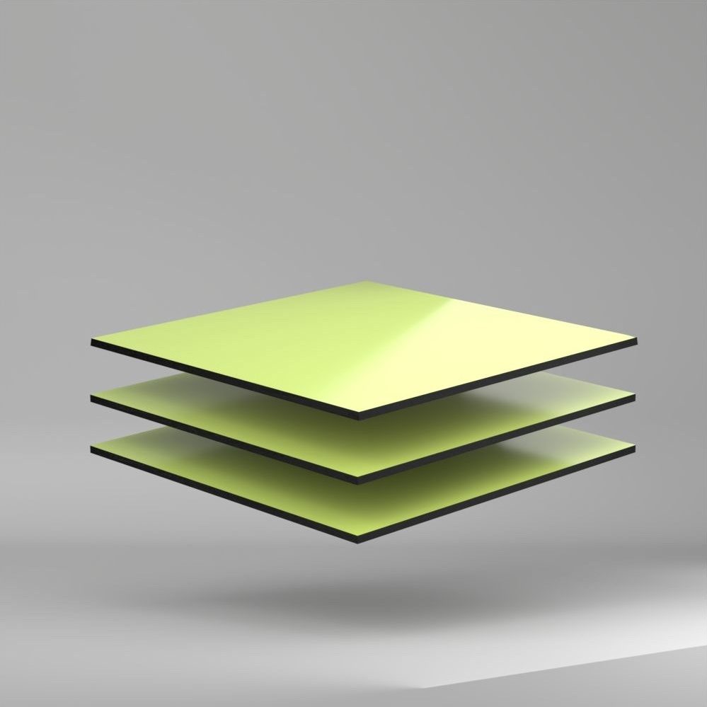 Max Compact Exterior F Colour HPL Platte Yellowish Green GLANZ 4100 x 8 mm Kratz- und stoßfest