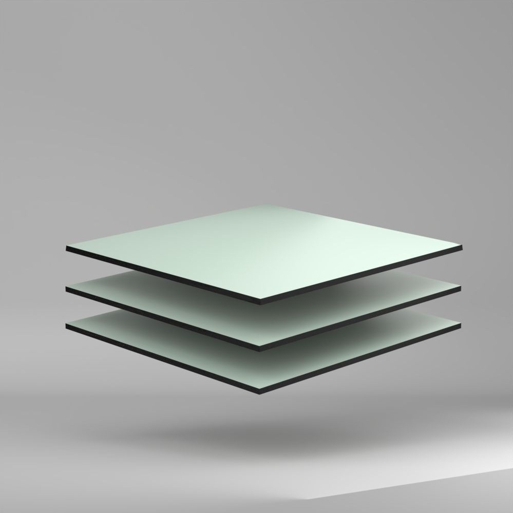 Trespa Meteon Uni Colours FR HPL Platte satin Translucent Green 4270 x 8 mm Kratz- und stoßfest