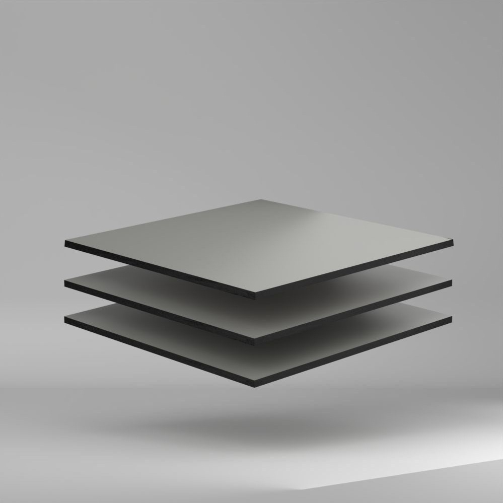 Trespa Meteon Metallics HPL Platte satin Urban Grey 4270 x 10 mm Kratz- und stoßfest