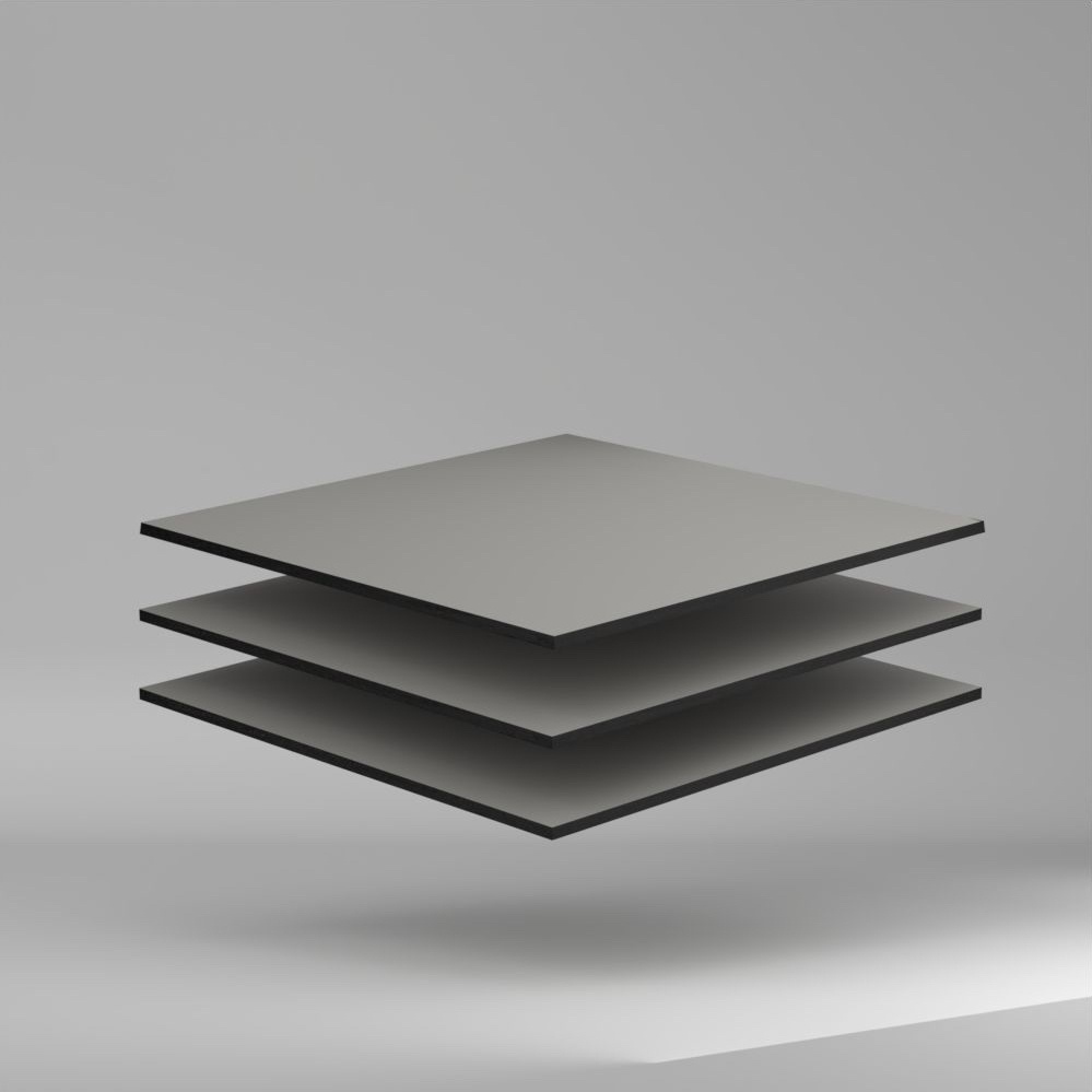 Trespa Meteon Lumen FR HPL PlatteN diffuse/satin London Grey 3650 x 8 mm Kratz- und stoßfest