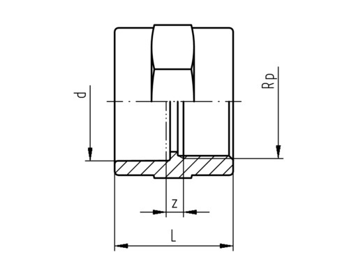 102177 SYGEF Standard PVDF Übergangsmuffe D32 D1 Zoll PN16 Muffenverschweissung