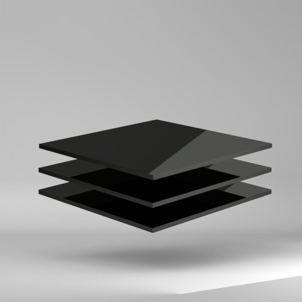 SIMONA PVC-CAW PVC-U Platte Dunkelgrau 2000x1000x8mm ✔ Chemisch widerstandsfähig