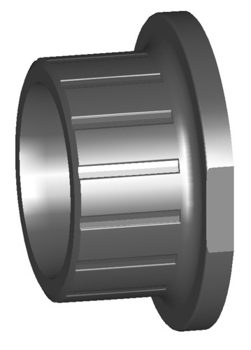 127195 GF PVC-U Anschlussteil D50