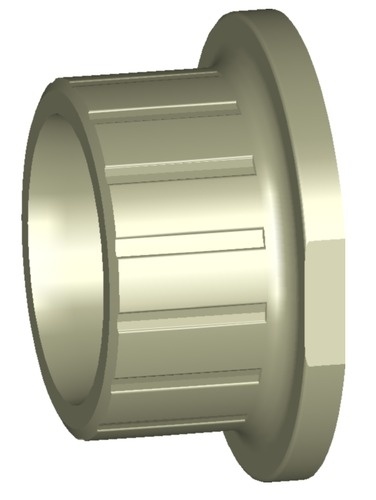129867 GF PP-H Anschlussteil D63