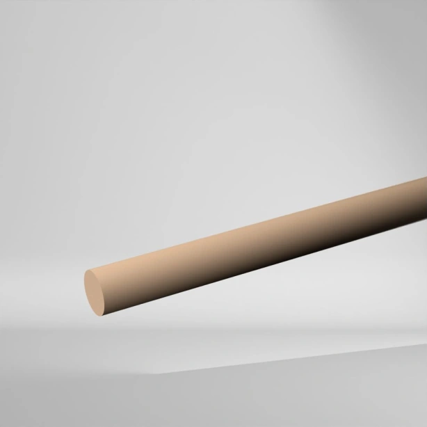 TECAPEEK PEEK Vollstab Natur 1000x45mm ✔️ Gute Wärmeformbeständigkeit