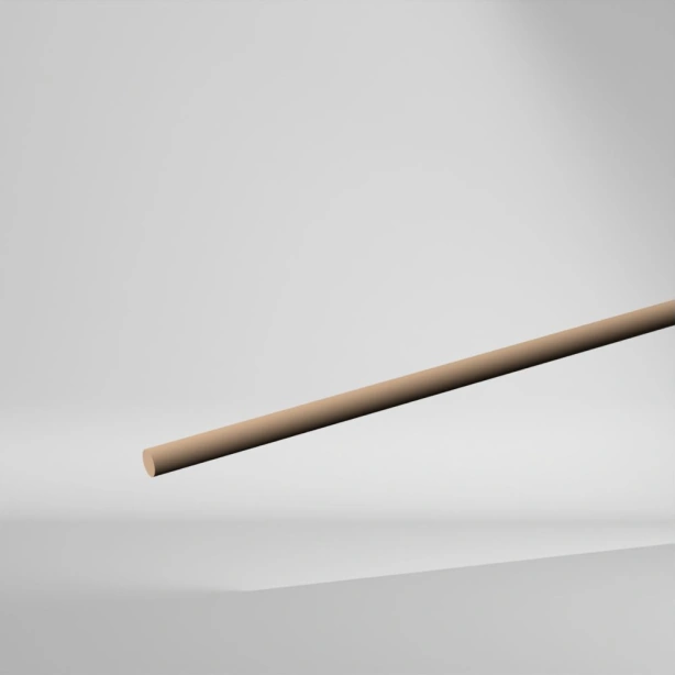 TECAPEEK PEEK Vollstab Natur 3000x12mm ✔️ Gute Wärmeformbeständigkeit