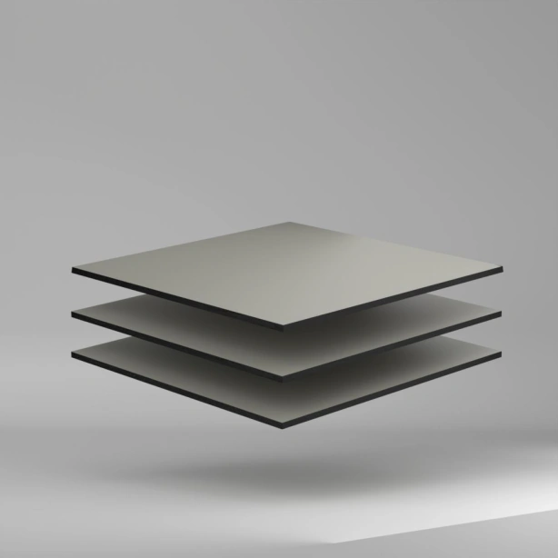 Max Compact Exterior F Colour HPL Platte NT/NT Medium Grey 4100 x 8 mm Kratz- und stoßfest
